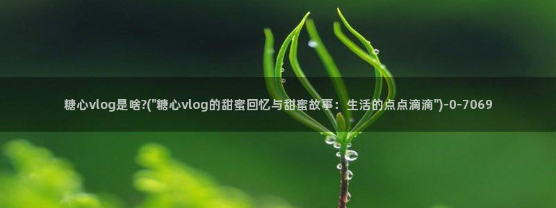 寸止挑战糖心vlog：糖心vlog是啥?(\